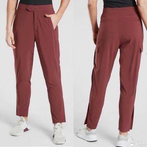 Athleta Uptown Ankle Pant in Cognac Brown
